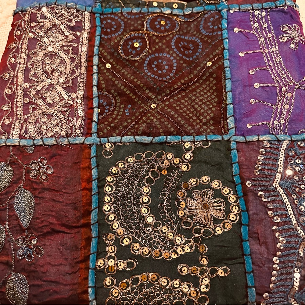 Vintage | Bag | Vintage Shoulder Sari Bag - Picture 14 of 15